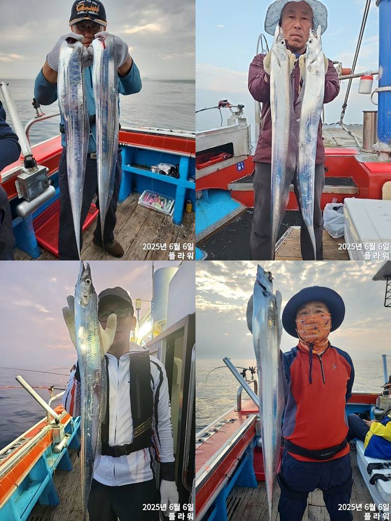 [여수플라워호] 7일 갈치 조황! 오늘 펑크로  1자리 여유있습니다.  010-2004-5524