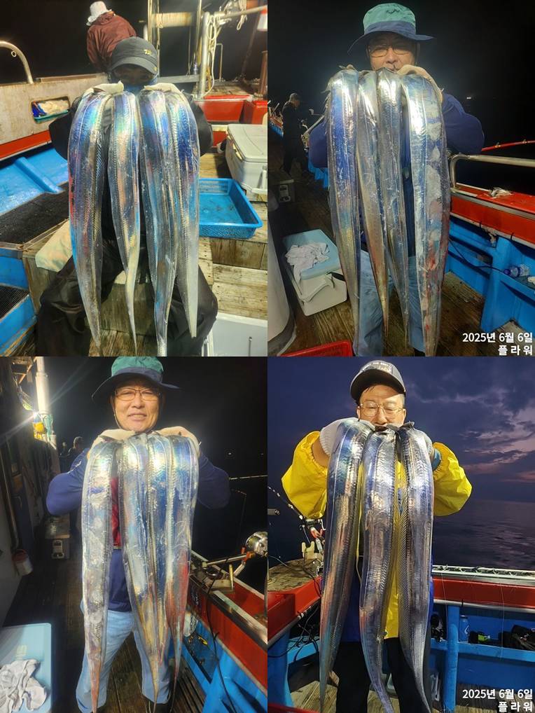 [여수플라워호] 7일 갈치 조황! 오늘 펑크로  1자리 여유있습니다.  010-2004-5524
