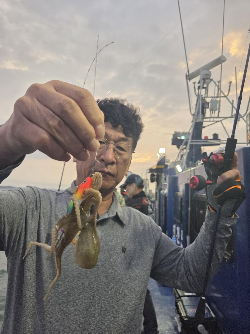 19일 군산쭈꾸미 기상이 좋지 않아도 망태기조과로~! -군산새만금낚시 레전드호-