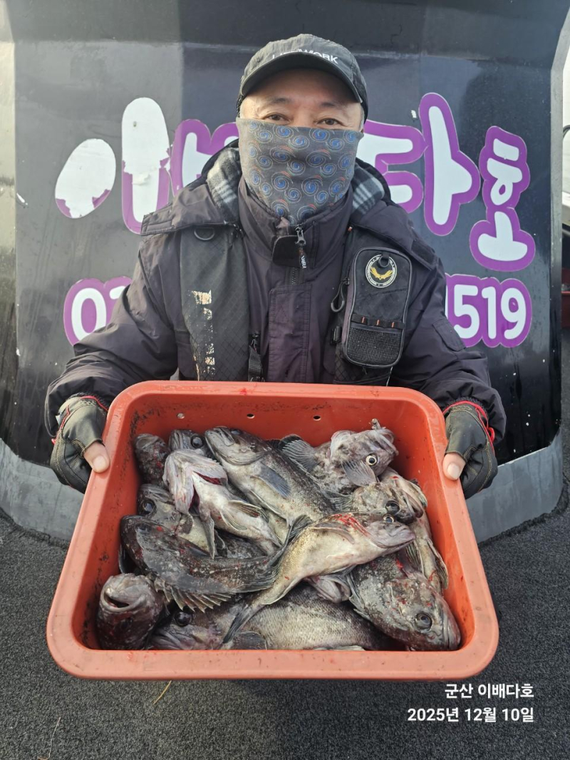 251210 고기통 가득 채운 우럭 출조, 완벽했던 긴오전배 -군산새만금낚시 이배다호-
