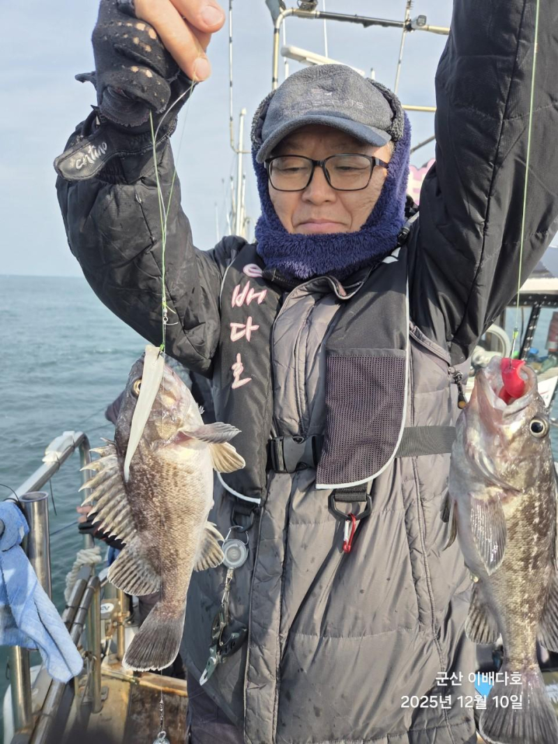 251210 고기통 가득 채운 우럭 출조, 완벽했던 긴오전배 -군산새만금낚시 이배다호-