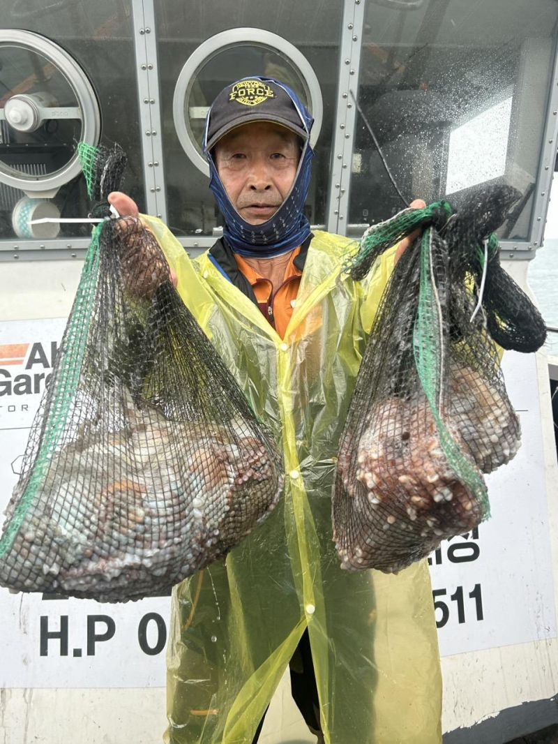 10.14 넘버원2호(NO.2) 문어 마릿수 대박 조황 입니다. (500수 이상/ 사이즈 굿 4kg 까지~)