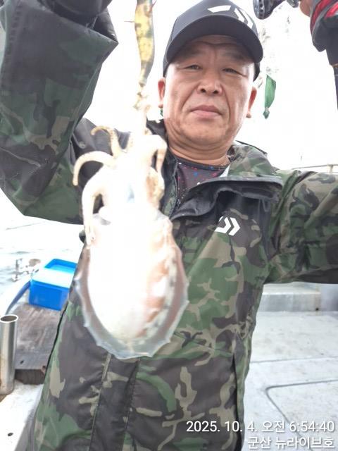 10월3일 뉴라이브호 갑오징어 망태기조황~~